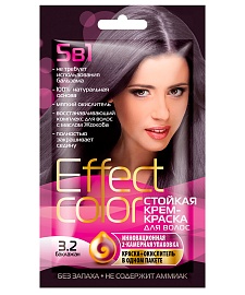 Cтойкая крем-краска для волос серии Effect Сolor, тон 3.2 баклажан
