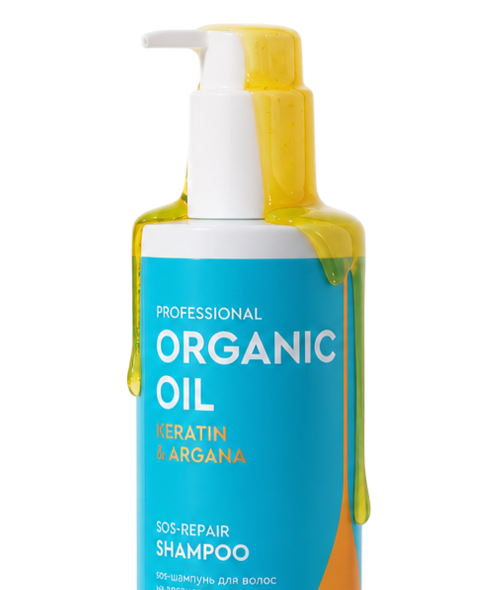 SOS-шампунь для волос Keratin & argana серии Organic Oil Professional