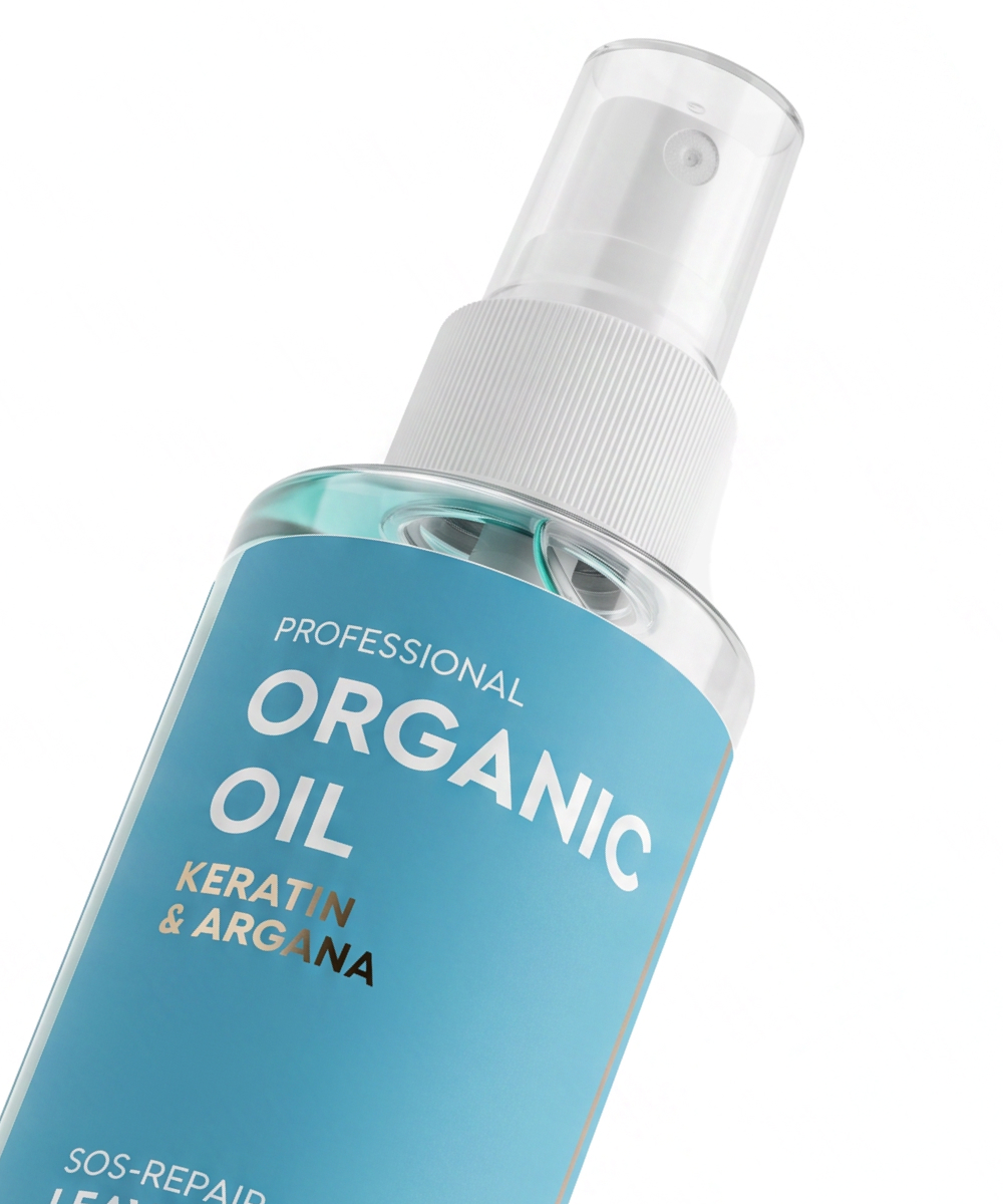 Несмываемый спрей для волос 7 в 1 Keratin & argana серии Organic Oil Professional