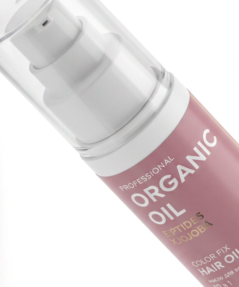 Масло для волос с пептидами 10 в 1  Peptides & jojoba серии Organic Oil Professional