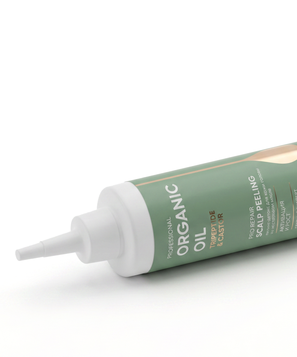 Пилинг-детокс для кожи головы Tripeptide & castor серии Organic Oil Professional