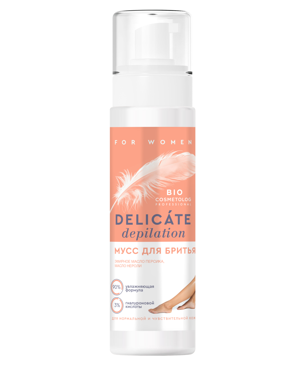 Мусс для бритья Delicate Depilatio Bio серии Bio Cosmetolog Professional