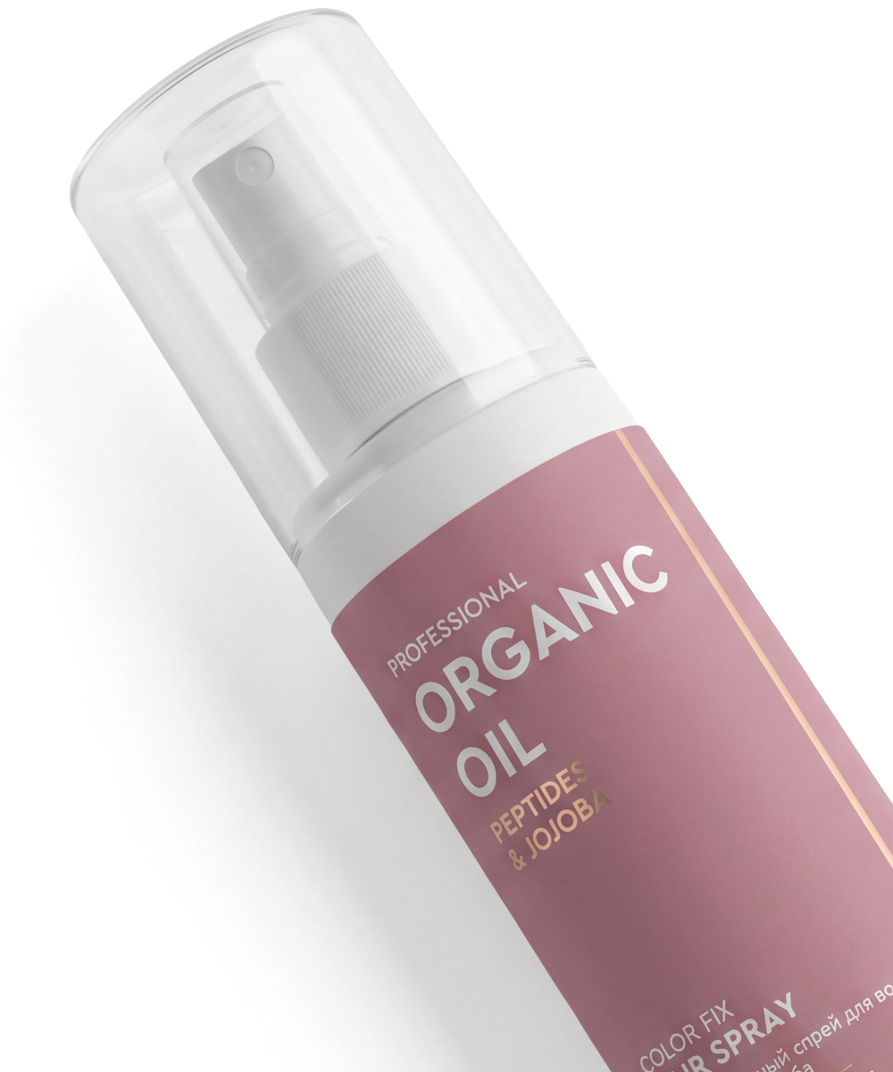Термозащитный спрей для волоc Peptides & jojoba серии Organic Oil Professional