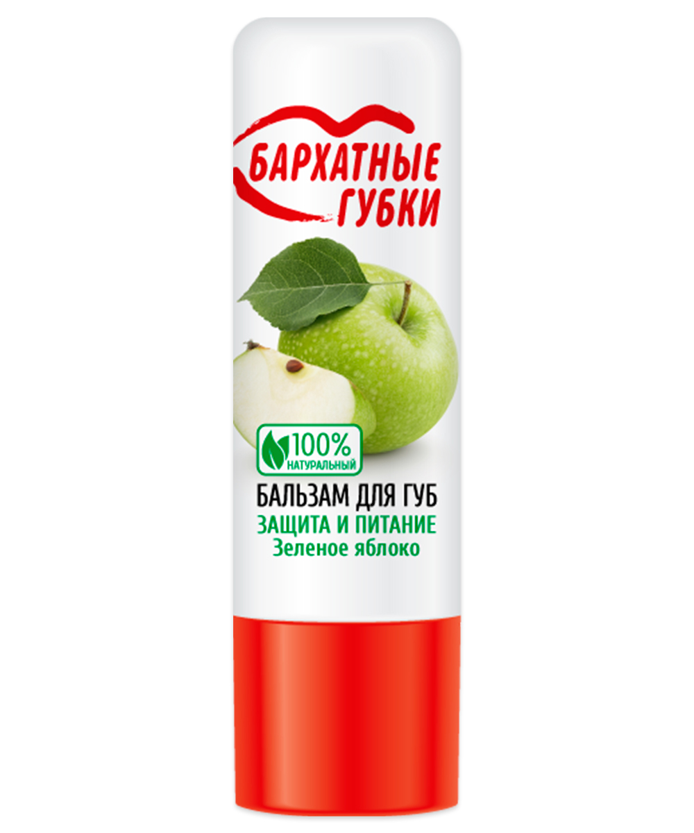 Купить Бальзам для губ Зеленое яблоко серии Бархатные Губки, ООО «Фитокосметик»