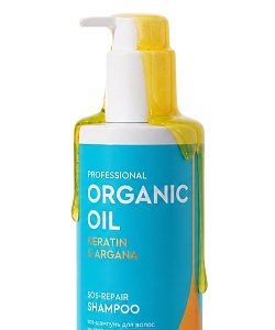 SOS-шампунь для волос Keratin & argana серии Organic Oil Professional