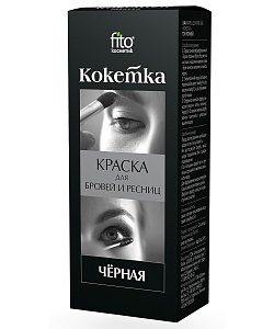 Краска для бровей и ресниц серии Кокетка, тон черный