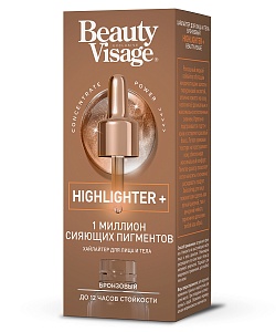 Хайлайтер для лица и тела Бронзовый Highlighter+ серии Beauty Visage