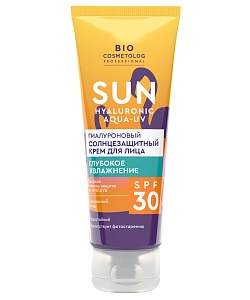 Гиалуроновый солнцезащитный крем для лица Глубокое увлажнение SPF 30 серии Bio Cosmetolog Professional