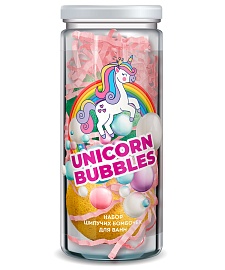 Набор косметический Unicorn Bubbles шипучих бомбочек для ванн