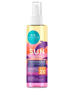 Гиалуроновый солнцезащитный спрей SPF 20 серии Bio Cosmetolog Professional