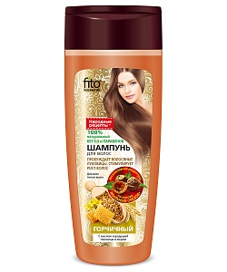 Шампунь для всех типов волос Горчичный с маслом зародышей пшеницы и медом серии Народные Рецепты