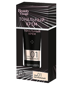 Тональный крем для лица Фарфоровый Тон 1 серии BeautyVisage
