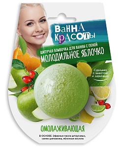 Шипучая бомбочка для ванны Омолаживающая серии Ванна Красоты