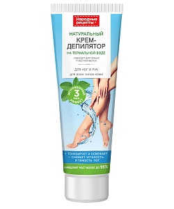 Крем-депилятор для ног и рук для всех типов кожи серии Народные рецепты