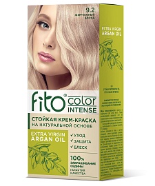 Стойкая крем-краска для волос серии Fito Сolor Intense, тон 9.2 Жемчужный блонд