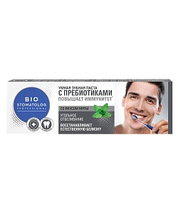 Умная зубная паста Угольное отбеливание серии Bio Stomatolog Professional