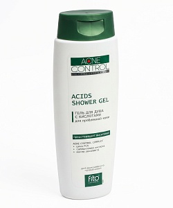 Гель для душа с кислотами для проблемной кожи серии Acne Control Professional