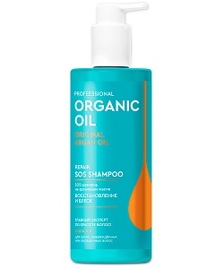 SOS-шампунь на аргановом масле Восстановление и блеск серии Organic Oil Professional