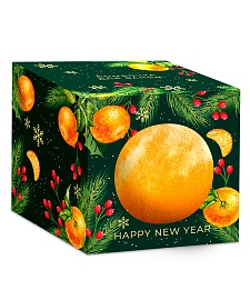 Набор косметический №66 Подарочная коробка с бомбочкой для ванны Happy New Year