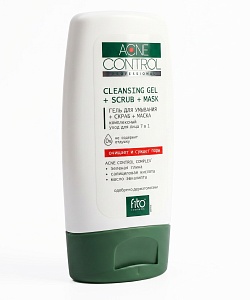 Комплексный уход для лица 7 в 1 Гель для умывания + Скраб + Маска серии Acne Control Professional