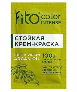Стойкая крем-краска для волос серии Fito Сolor Intense, тон 5.00 Темный русый