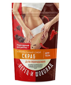 Натуральный сухой скраб для тела Для похудения серии серии Народные Рецепты
