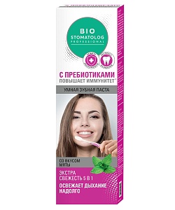 Умная зубная паста Экстра свежесть 5 в 1 серии Bio Stomatolog Professional