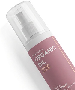 Термозащитный спрей для волоc Peptides & jojoba серии Organic Oil Professional