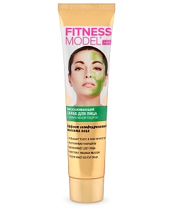 Скраб для лица с жемчужной пудрой. омолаживающий серии Fitness Model