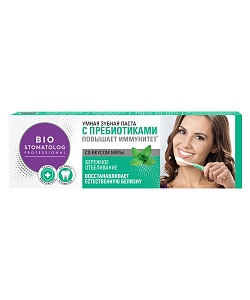 Умная зубная паста Бережное отбеливание серии Bio Stomatolog Professional
