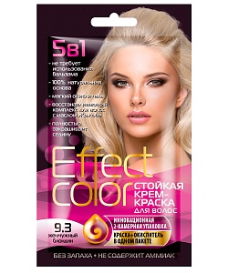 Cтойкая крем-краска для волос серии Effect Сolor, тон 9.3 жемчужный блондин