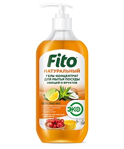 Натуральный гель-концентрат для мытья посуды Цитрусовый микс серии Народные Рецепты (490мл)