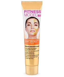 Кислотный пилинг для лица с золотой пудрой. обновляющий серии Fitness Model